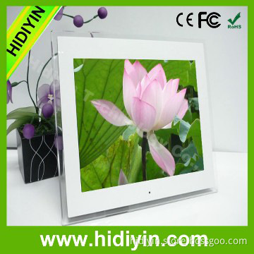 15 inch video photo frame/wall mounted acrylic photo